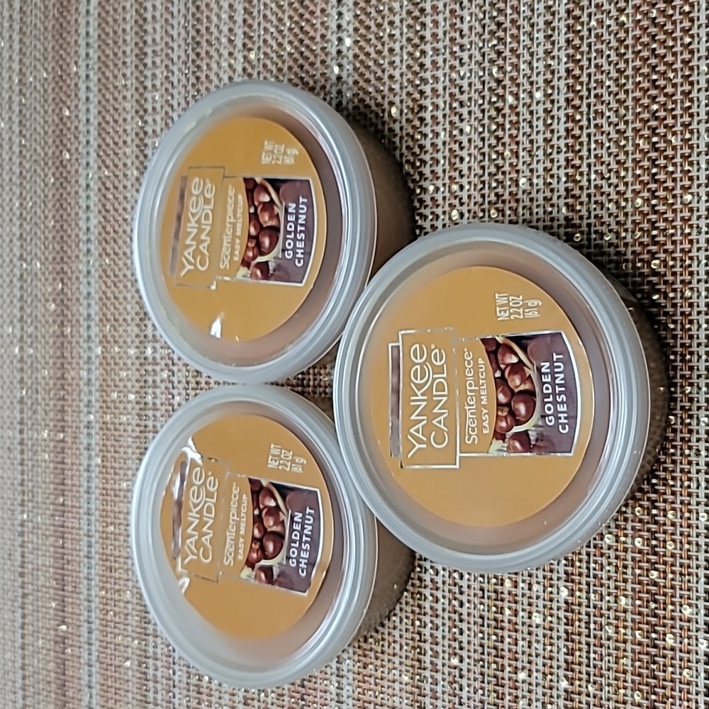 COPY - Yankee Candle Scenterpiece Meltcups-lot of 3, Golden Chestnut